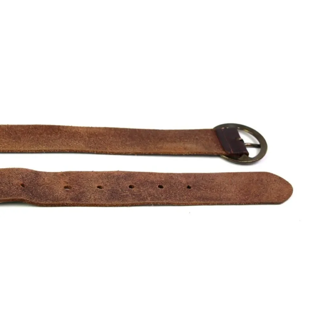 Treasure & Bond BROWN REAL LEATHER 1 3/8